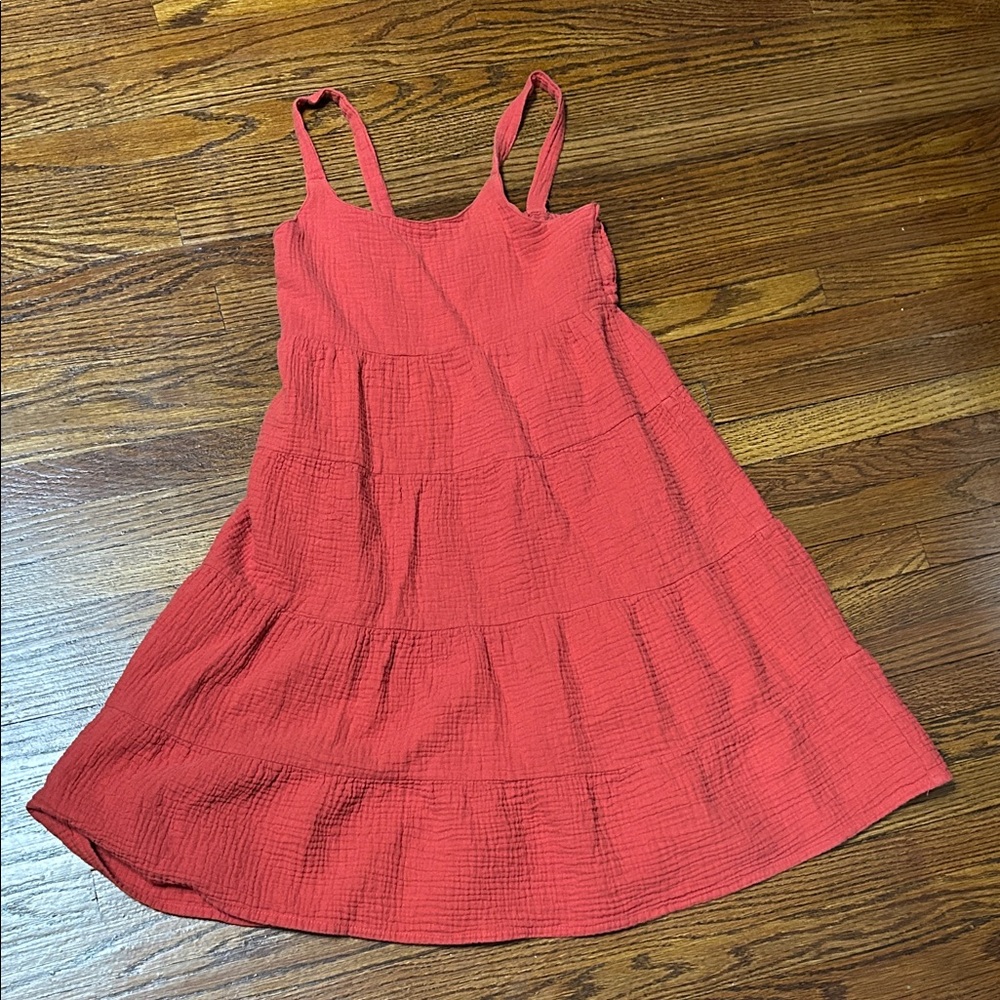 Japna Red Kids Casual Dress